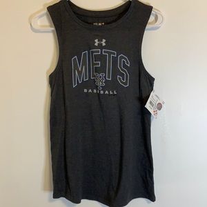 Ladies under armour /MLB  collab METS baseball tank top NWT size small